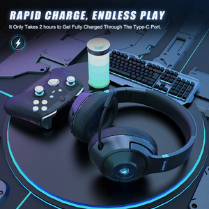 Auriculares Inalámbricos para Juegos SADES Whisper, Sin Complicaciones, con Cable de Carga Tipo C Incluido, Manual de Usuario, Listos para Usar - Product Image 3