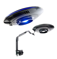 Style moderne UFO F8 PRO lumière LED à spectre complet eau douce Dragon aquarium en plastique eau herbe éclairage pour salon
