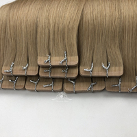 Meilleures extensions d'invisibilité de ruban injecté Cabello Humano naturel Double dessiné brut 100 extension de ruban invisible humain vrais cheveux