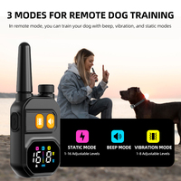 Ein-zu-Zwei Intelligenter Fernbedienungs-Hundetrainer mit Bellabschreckung, 2600FT Effektive Reichweite, IP67 Wasserdicht, Wiederaufladbar