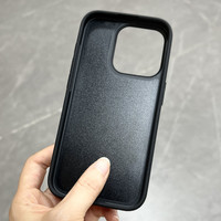 Coque de téléphone portable vierge en cuir mat de bonne qualité avec rainures de 1,0 mm pour iPhone 15 14 13 12 11 Pro Max Xs Plus