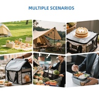Sac isotherme pliable personnalisé Huahao pour la livraison de nourriture, les pique-niques, le camping, les déjeuners, pratique, portable, avec logo