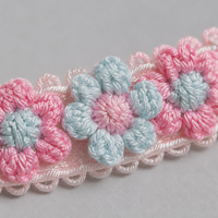 Collier pour animaux de compagnie en dentelle florale YAOYUE, collier pour chat en polyester avec embellissements floraux et boucle de sécurité pour petits animaux