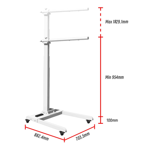Support horizontal électrique pour panneau de <span class=keywords><strong>luminothérapie</strong></span> rouge, support mural vertical avec roulettes, mini support électrique horizontal 180 cm - Product Image 2