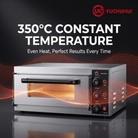 Four à pizza électrique à un seul niveau en acier inoxydable 304 haute performance |   Plaque de pierre |   400C |   Restaurant de pizzas commercial