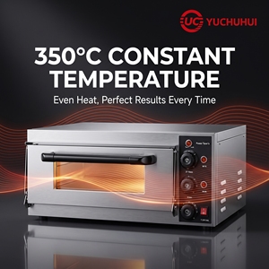 Forno Elettrico per <span class=keywords><strong>Pizza</strong></span> a Singolo Ripiano in Acciaio Inox 304 ad Alta Efficienza |   Lastra di Pietra |   400°C |   Ristorante Commerciale di <span class=keywords><strong>Pizza</strong></span> - Product Image 5