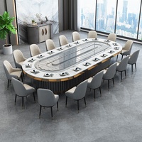 Meubles de restaurant Hot Pot Table Rotate Table à manger et ensembles de chaises