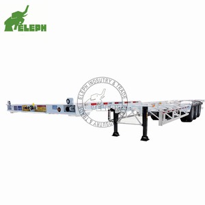Remolque <span class=keywords><strong>de</strong></span> Plataforma <span class=keywords><strong>de</strong></span> Servicio Pesado <span class=keywords><strong>de</strong></span> 2 Ejes, 40 Toneladas, Tipo Esqueleto para <span class=keywords><strong>Contenedores</strong></span>, Chasis Portuario - Product Image 6
