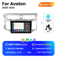 MEKEDE M6 PRO Radio de voiture Android Lecteur MP3 pour voiture Accessoires de voiture Écran tactile pour Toyota Avalon 2005 2010 9 pouces