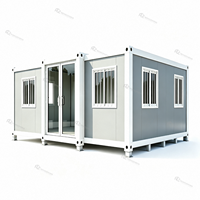 Maison conteneur modulaire extensible, différentes options de couleurs pour une utilisation variée en résidence et en entreprise