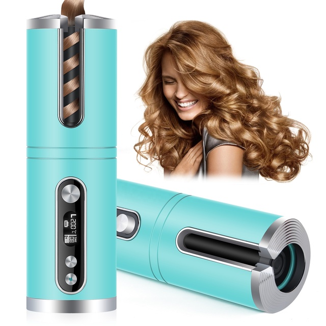 Cordless Auto Hair Curler Portable USB 5200mAh Hair Curling Iron Wireless Magic Ceramic Mini Hair Styling Tools CE ROHS FCC