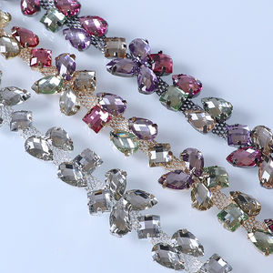 एब क्रिस्टल फ्लैबैक घोड़े की आंख राल फूल कोड चेन डिय कपड़े बैग ट्रिम सामान हीरे के कपड़े जूते ट्रिम हीरे के वस्त्र टोपी - Product Image 1