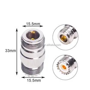 ตัวเชื่อมต่อ RF แบบครบวงจรสำหรับ So239 UHF Pl259ตัวผู้และตัวเมียตัวเมียถึง n ชนิด /sma/bnc/uhf ตัวเชื่อมต่อสายโคแอ็กซ์เชียล RF ตัวเมีย