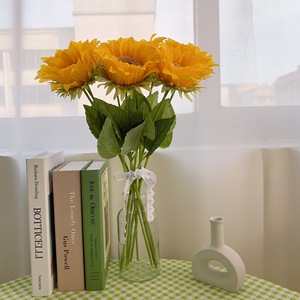 Bouquet de tournesols artificiels Gossip Girl, 40 cm de haut, décorations pour pique-nique, accessoires photo, voyage - Product Image 4