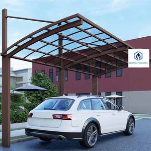 Abri de <span class=keywords><strong>voiture</strong></span> double robuste de qualité supérieure <span class=keywords><strong>Garage</strong></span> pour deux voitures Abri de stationnement pour <span class=keywords><strong>voiture</strong></span> avec pergola en aluminium - Product Image 5