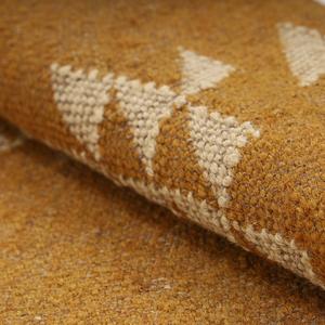 Alfombra de yute de lana Kilim tejida a mano de primera calidad, alfombra con patrón geométrico para dormitorio rústico moderno, sala de estar, comedor, interiores - Product Image 5