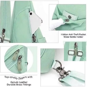 Mochila de Pecho Transparente Verde Claro de Diseño Nuevo 2023 de Fábrica BSCI con Correa Ajustable - Product Image 2