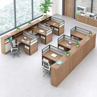 Mobilier de bureau convertible en bureau avec cloison en bois de style moderne avec chaise à usage combiné
