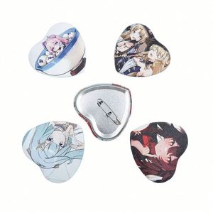 เข็มกลัดโลหะรูปหัวใจพิมพ์ลาย UV โลโก้ตามสั่ง สำหรับโปรโมชั่น ขายส่ง - Product Image 3