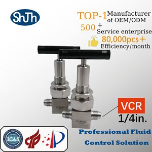 Vanne à soufflet haute pression manuelle interchangeable SHJH-LOK en acier inoxydable 316SS avec double vis extérieure filetée NPT/<span class=keywords><strong>BSPP</strong></span>/BSPT, OEM ASME ASTM DIN - Product Image 5