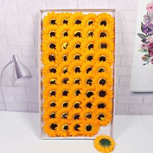 Jabón de Girasol al por Mayor en Caja de Regalo, Jabón Floral con Aroma a Rosa, Flor de Jabón para Regalos de Floristas - Product Image 5