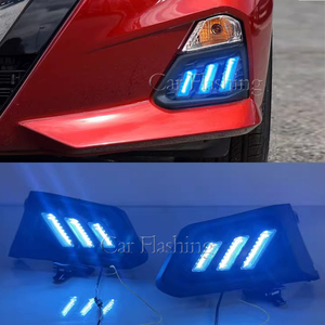 Feux de jour LED style voiture pour <span class=keywords><strong>Nissan</strong></span> <span class=keywords><strong>Altima</strong></span> 2019 <span class=keywords><strong>2020</strong></span> 2021 2022 avec couvercle de phare antibrouillard et clignotant jaune - Product Image 6