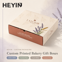 Boîte cadeau de luxe à tiroir coulissant pour pâtisseries, avec logo personnalisé, imprimé botanique, pour macarons, biscuits et chocolats, avec compartiments