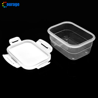 Boîtes à lunch en plastique vierges, impression personnalisée par sublimation, boîtes à lunch en PP, vente en gros de boîtes à lunch