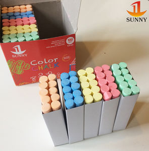 Bâtons de craie de gypse Approvisionnement direct d'usine <span class=keywords><strong>Craies</strong></span> d'écriture lisses de formule sans poussière pour tableau noir et tableau blanc - Product Image 4