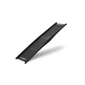 Rampa Pieghevole per Cani in Plastica Nera, Design Rettangolare per l'Accesso degli Animali al Veicolo - Product Image 1