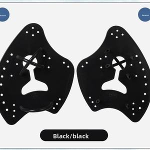 Aletas de entrenamiento de natación profesionales para adultos y niños, estilo hacha, Palma de goma para práctica de carrera de brazo automático - Product Image 4