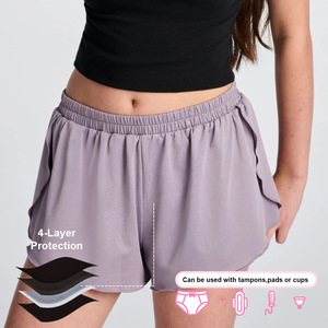 Braguitas Menstruales Reutilizables para Mujer, Diseño Nuevo, Absorbencia Media, Shorts Deportivos para Movimiento Libre <span class=keywords><strong>y</strong></span> Comodidad en Días de Periodo - Product Image 1