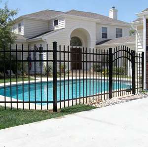 Cercas de WPC de Alta Resistencia y Bajo Costo para Jardines, Paneles de Cerca de Hierro Forjado Sintético de 7 pies, Estilo Australiano Residencial, Modelos de Muestra en 3D - Product Image 3