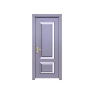 Puerta Interior de Madera Maciza Estilo Moderno Francés, Juego Completo de WPC, Diseño Retro Personalizado, Impermeable, Apertura Plana, Interruptor Manual - Product Image 1