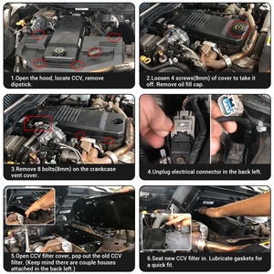Élément de filtre de ventilation du carter moteur pour Dodge <span class=keywords><strong>Ram</strong></span> 2500 <span class=keywords><strong>3500</strong></span> 6.7L <span class=keywords><strong>Diesel</strong></span> 2007.5-<span class=keywords><strong>2020</strong></span> 68002433AC 68002433AB 68002433AA - Product Image 5