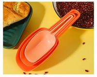 Ensemble de 3 pelles à glace écologiques en plastique PP épaissi pour aliments, farine, riz, thé, pour la pâtisserie maison et le bricolage