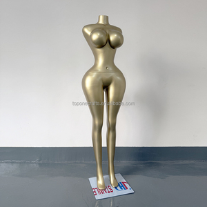 Maniquí brasileño BBL de cuerpo completo de fibra de vidrio de Venta caliente, maniquí africano dorado mate de cuerpo completo con curvas, <span class=keywords><strong>tetas</strong></span> <span class=keywords><strong>grandes</strong></span>, maniquí de culo grande para tienda - Product Image 2