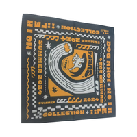 Bandana de sublimation par transfert de chaleur personnalisé-60% polyester 40% coton, graphiques d'été uniques.