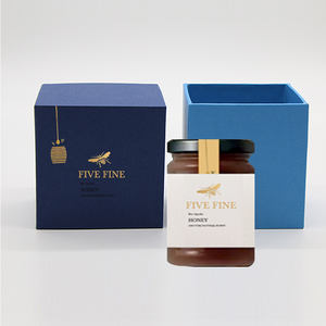 Logotipo personalizado <span class=keywords><strong>de</strong></span> lujo 2 piezas <span class=keywords><strong>de</strong></span> cartón botella <span class=keywords><strong>de</strong></span> <span class=keywords><strong>miel</strong></span> tarro Cajas <span class=keywords><strong>de</strong></span> Regalo embalaje para <span class=keywords><strong>miel</strong></span> - Product Image 3
