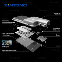 Xintong 150w Solaire Alimenté Extérieur Ip66 100 w 40w 100 Watt Lampe 80w 250w Route 60w Liste de Prix Led Lampadaire 200w
