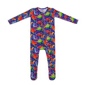 Tutine con Zip in Cotone Biologico Stampato per Neonati, Pigiami Personalizzati per Bambini, Body per Neonati, Pigiama per Neonati - Product Image 6