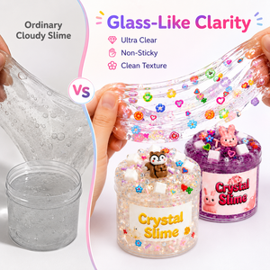 Kit de slime transparent en gros, non collant, avec logo personnalisé, jouets sensoriels DIY pour les vendeurs e-commerce, approvisionnement en gros - Product Image 4