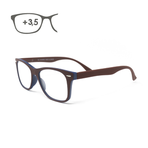 Occhiali da lettura Illinois Red con ingrandimento +3.5 - Product Image 1