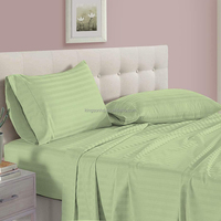 Ensemble de literie 6 pièces en coton tissé 100% coton, motif floral de luxe pour hôtel, style simple et portable, 600TC, poche profonde de 18 pouces