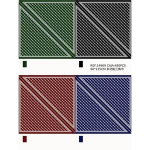 Fulares Multifunctional Triangular Scarf 60x135Cm Geometric Pattern Polyester Cotton For Men All Seasons - Product Image 1