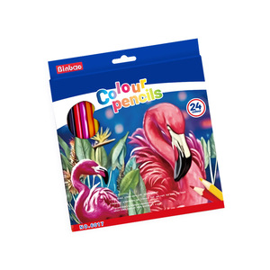 Ensemble de 12 boîtes de 24 crayons de cire colorés personnalisés en 18 couleurs, vente en gros, outils de dessin et d'écriture pour l'expression créative - Product Image 1