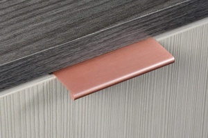 Meilv Aluminum Furniture Hardware <strong>Rose</strong> <strong>Gold</strong> Modern Bedroom Warehouse Outdoor Kitchen <strong>Drawer</strong> Finger Pull Cabinet Edge Handles - Product Image 5