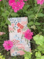 Nueva Margarita Floral tela bordada diario cuaderno escuela estudiante Tapa dura cubierta de tela nota libro papelería personalizado A6