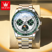 OLEVS 6756 Montres mécaniques automatiques multifonctionnelles de luxe avec phases de lune, personnalisables OEM, pour homme - Vente en gros