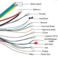 Intelligent 36V 48V 60V Sine Wave BLDC Motor Controller Electric Motorcycle/Electric Bicycle Parts Controller